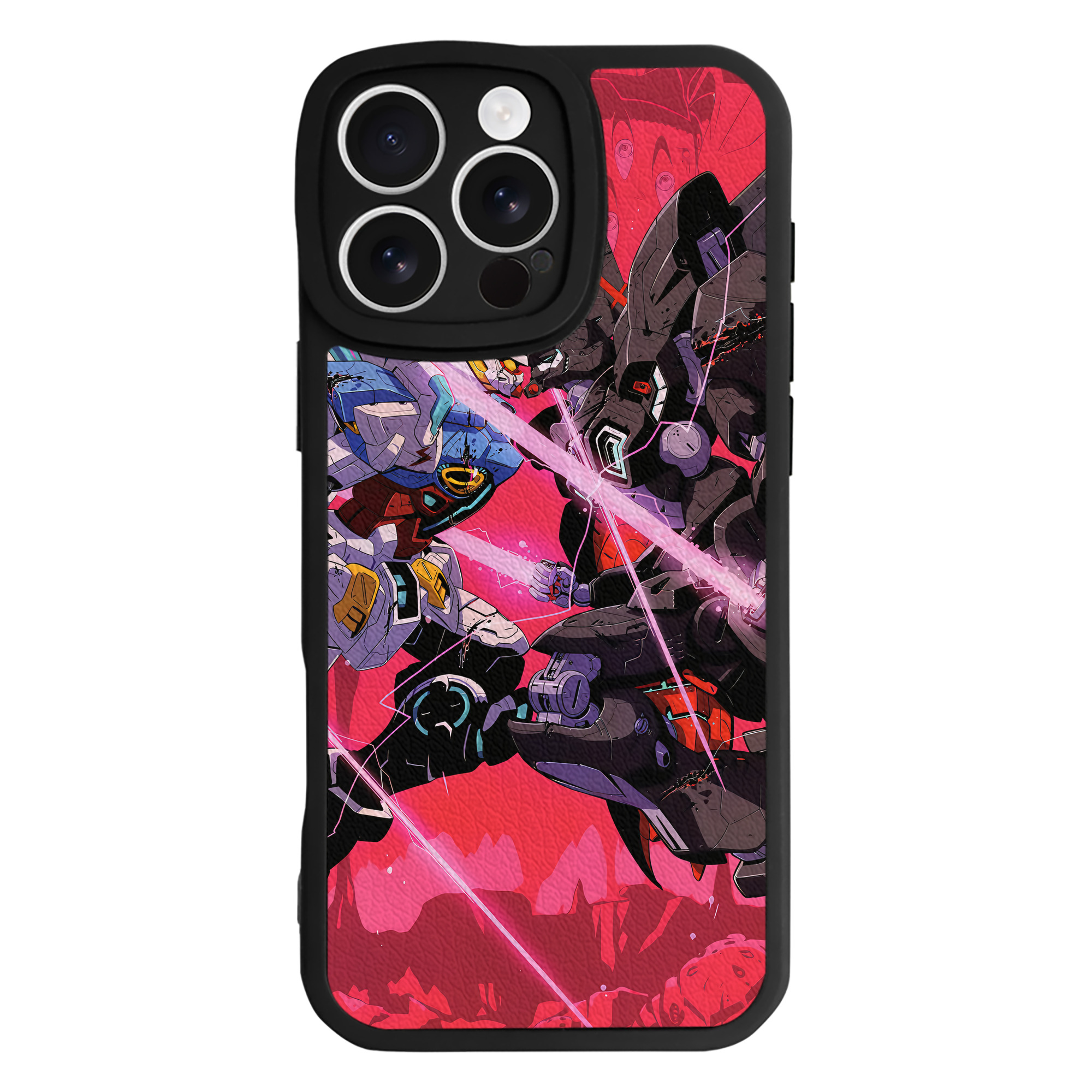 （画像用） 機動戦士ガンダム Mobile Suit Gundam 【iPhone 16シリーズ対応】シリコンスマホケース（レザー調） 材質：シリコン